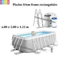Piscine frism frame rectangulaire- 400 x 200 x 122 cm | Intex