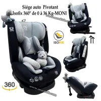 Siège auto Serengeti Pivotant Isofix 360 de 0 à 36 Kg-MONI