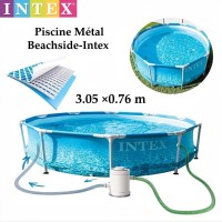 مسابح-piscine-hors-sol-ronde-avec-pompe-de-filtration-metal-beachside-305x76-cm-intex-دار-البيضاء-الجزائر