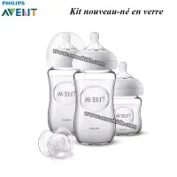 Pack Biberons nouveau-né en verre - AVENT PHILIPS