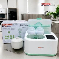 Stérilisateur, Cuiseur à Vapeur, Chauffe Biberon 8en1 - SwingMed