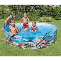 Piscine Rigide 244 x 46 cm pour enfant motif aquarium | Intex