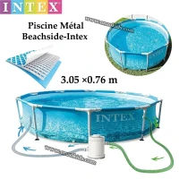 Piscine Métal Beachside 3.05 x 0.76 m- Intex