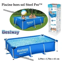 Piscine hors sol Steel Pro 259 x 170 x 61 cm - Bestway