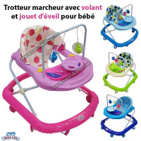 produits-pour-bebe-trotteur-marcheur-avec-volant-et-jouet-deveil-love-dar-el-beida-alger-algerie