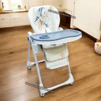 Chaise haute multipositions évolutive pour bébé
