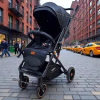 Poussette compacte valise réversible de luxe Vidalia - Popypapa