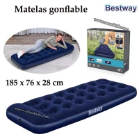 Matelas Gonflable en Tissu avec Pompe Intégrée - Bestway