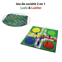 Jeu de société 2 en 1 Ludo & Ladder