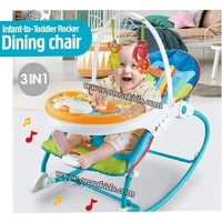 Transat, chaise à manger 3 in 1 vibrant et musical