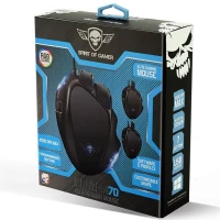 SOURIS USB SPIRIT OF GAMER M70 droitier - capteur optique 4000 dpi - 7 boutons - RGB