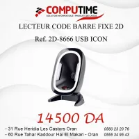 Lecteur code barre fixe 2D Ref. 2D-8666 USB ICON