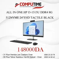 ALL IN ONE HP i3-1315U DDR4 8G 512NVME 24"FHD TACTILE BLACK