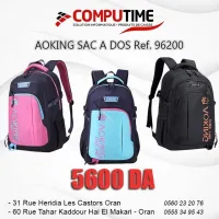 SAC A DOS BACKPACK AOKING SN 96200 NOIR/MAUVE /VERT