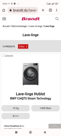 Machine a lavé 1400trs