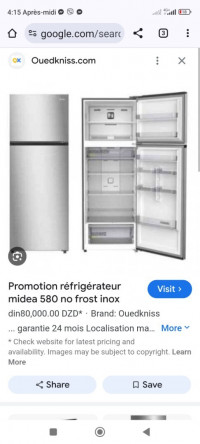 refrigerateurs-congelateurs-refrigerateur-midea-bouzareah-alger-algerie