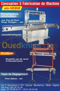 conception et fabrication de machine 