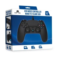 Manette filaire (câble de 3m), Compatible PS4/PS3/PC