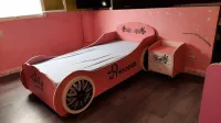 Chambre à coucher fille pour 1 bébé et un 1 enfant 