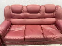 Salon cuir marron 