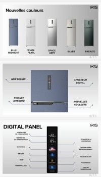 REFRIGERATEUR IRIS IR-DD400 DEFROST (AFFICHEUR DIGITAL) thumbnail 2