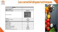 TABLE DE CUISSON IRIS 4 FEUX 60CM thumbnail 2