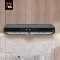  HOTTE DE CUISINE IRIS IBH060C1B 60CM FILTRE CHARBON (INOX/NOIR)