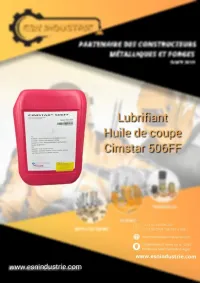 Lubrifiant Huile de coupe 506FF Cimstar 