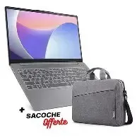 PC Portable Lenovo IdeaPad Slim 3 15IRH8 Intel i5-13420H/8GB DDR5/512GB SSD/15.6"+Sacoche Lenovo 