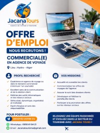 سياحة-و-تذوق-الطعام-offre-demploi-commerciale-en-agence-de-voyage-حيدرة-الجزائر