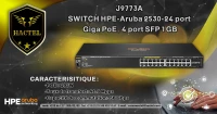 SWITCH HPE-Aruba 2530-24 port Giga PoE , 4 port SFP 1 GB 