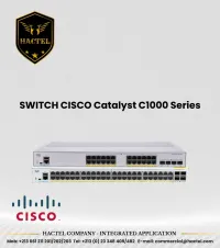 Switch Cisco C1000 24 et 48 Port PoE et Non PoE avec SFP 1GB et 10GB SFP+ Ports