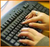 Dactylographie (frappe sur clavier)