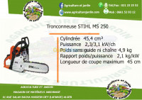 jardinage-tronconneuse-stihl-ms-250-hussein-dey-alger-algerie