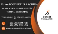 Traduction officielle Turc Arabe  ترجمة رسمية تركي عربي 
