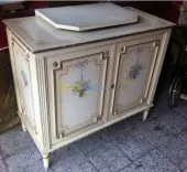 Meuble TV style Louis XVI