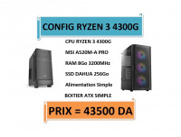 central-unit-config-ryzen-3-4300g-msi-a520-8go-3200mhz-ssd-256go-baba-hassen-alger-algeria