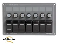 Tableau électrique horizontal avec 7 interrupteurs