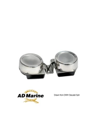 Avertisseur à membrane compacte de bateau