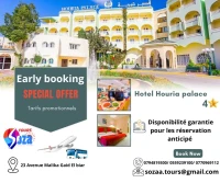 Promo sur L'hôtel Houria palace en Tunisie 