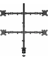 Support de bureau quadruple 04 pour moniteurs 100 x 100