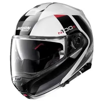 CASQUE NOLAN N100-5 HILLTOP N-COM 048 NOIR-BLANC. "Original"