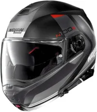 CASQUE NOLAN N100-5 HILLTOP N-COM 047 NOIR MAT-GRIS. "Original"