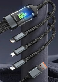 شواحن-وكابلات-cable-de-charge-rapide-3-en-1-100w-العاشور-الجزائر