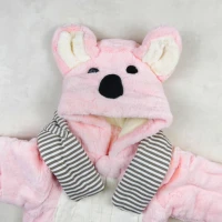  Grenouillère Doudoune Rose Plus Shall -Koala