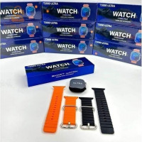 bluetooth-smart-watch-t3000-ultra-serie-9-avec-2-paires-de-bracelets-noir-orange-ساعة-ذكية-bab-ezzouar-alger-algerie