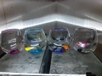 Mini Aquarium avec Poissons et pierres colorées 