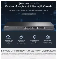 TP-LINK TL-SG2428P JetStream 28-Port Gigabit Smart Switch with 24-Port PoE+
