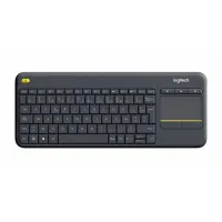 Clavier Sans Fil Logitech K400 Plus Touch TV Avec Contrôle Média et Pavé Tactile, AZERTY