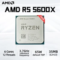 CPU AMD RYZEN 5 5600X TRAY 6 CŒURS, 12 THREADS, 3,7 GHz (JUSQU'À 4,6 GHz), SOCKET AM4